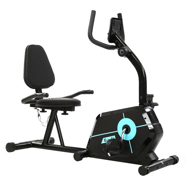 Everfit Exercise Bike Magnetic Recumbent Indoor Cycling Home Gym Cardio 120kg