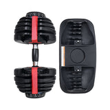 Everfit 24kg Dumbbells Adjustable Dumbbell Weight Plates Home Gym 2pcs