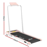 Everfit Treadmill Electric Walking Pad Under Desk Home Gym Fitness 380mm Pink