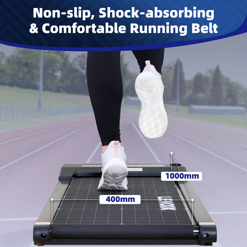 1.5 HP Electric Walking Pad Treadmill with Remote Control and Display Screen