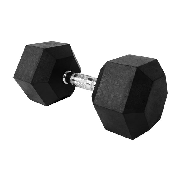 VERPEAK Rubber Hex Dumbbells 25kg -