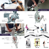 75cm Tricep Press Pulldown Bar Cable Machine Revolving LAT Pull down Bar Rotating Curl Bar