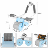 Elbow Support Automatic Rebound Abdominal Wheel Plank Machine Ab Roller Abs Workout Belly Blue