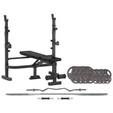 CORTEX MF4000 Bench Press with 90kg Standard Tri-Grip Weight and Bar Set