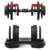 LSG Adjustable Dumbbells 2.5kg-24kg (Pairs) with Dumbbell Stand