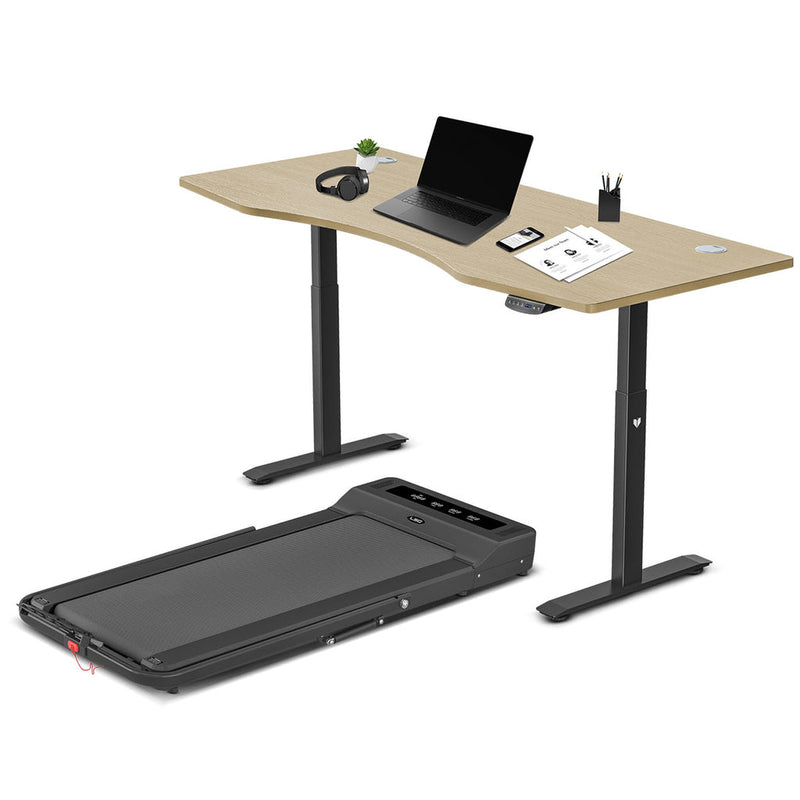 LSG Nimbus Walking Pad Treadmill + ErgoDesk Automatic Standing Desk 1800mm (Oak)