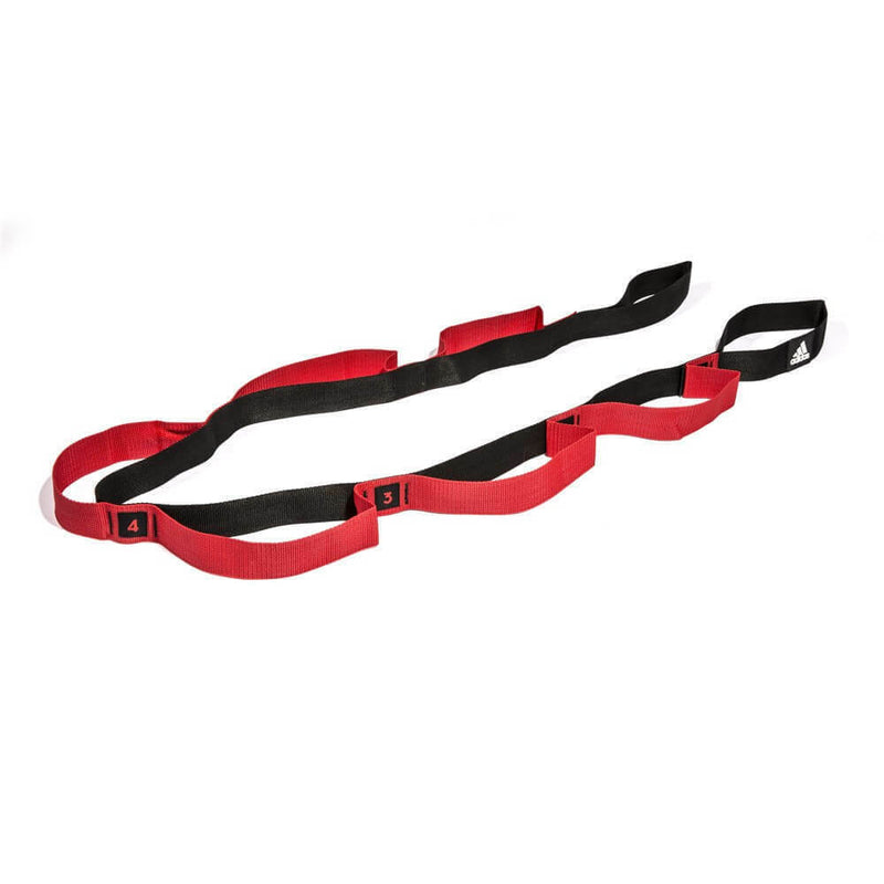 Adidas Stretch Assist Band Looped Warm Up Warmup Pre-Workout - Red/Black