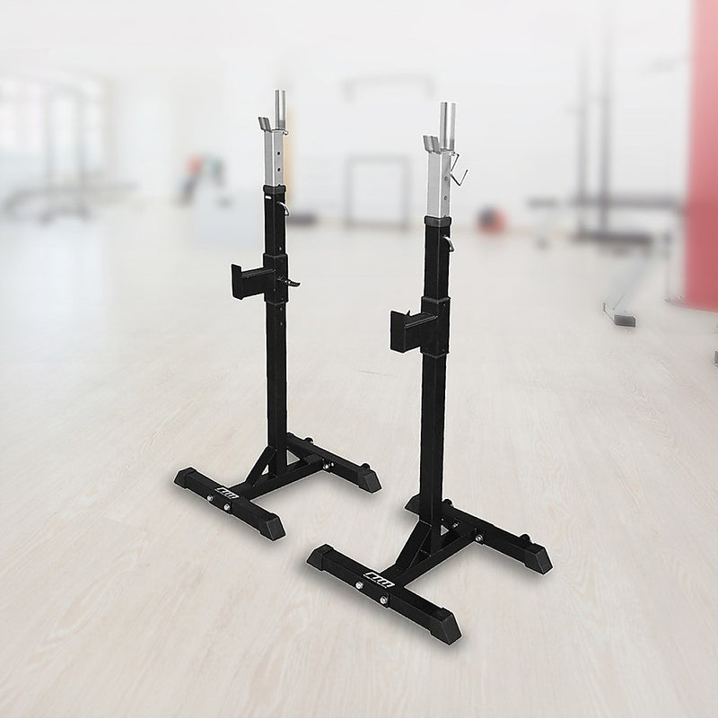 Squat Rack Stand Pair Bench Press Weight Lifting Barbell