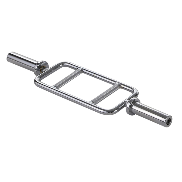 Chrome Olympic Tricep Bar Barbell Heavy Duty with Spring Collars