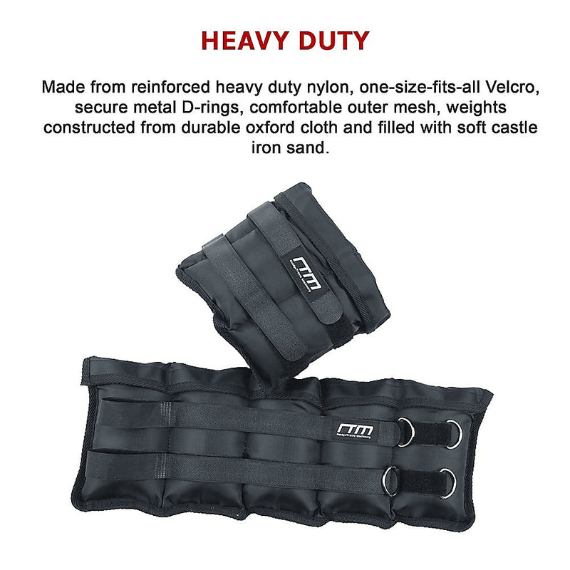 10kg Adjustable Ankle/Wrist Weight Straps