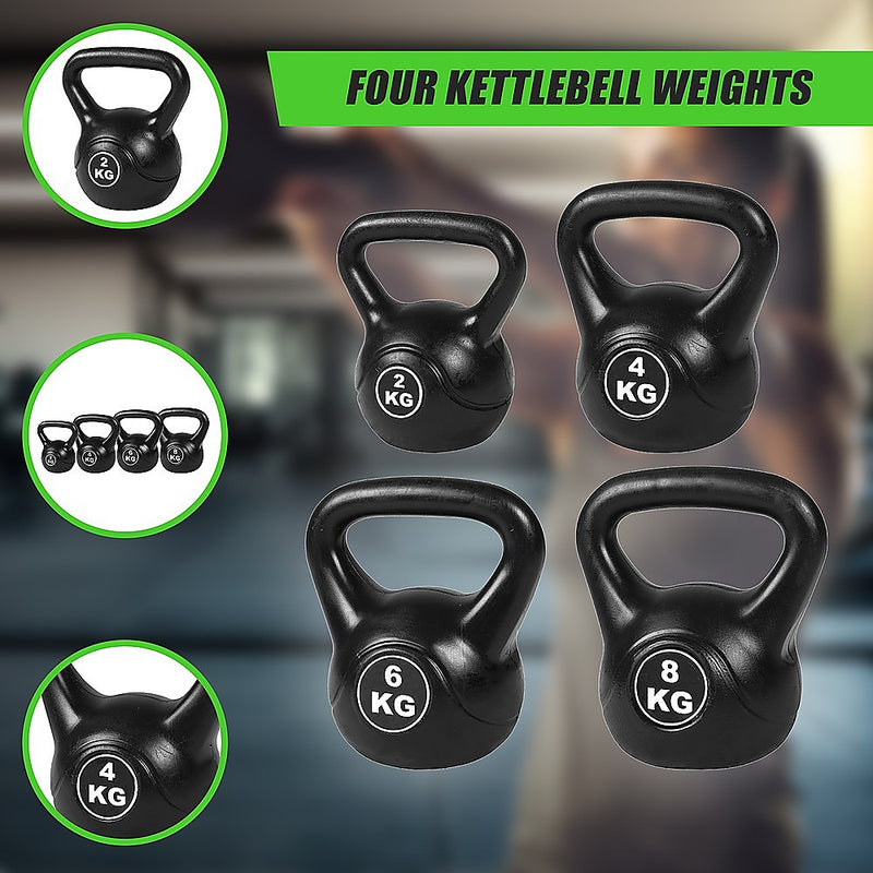 4pcs Exercise Kettle Bell Weight Set 20KG