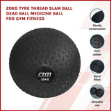 20kg Tyre Thread Slam Ball Dead Ball Medicine Ball for Gym Fitness