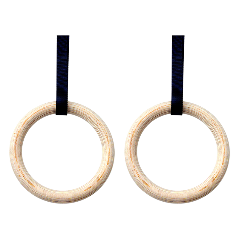 Wooden Gymnastic Rings Olympic Gym Strength Training