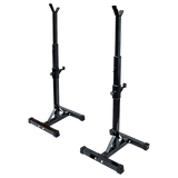 Pair of Adjustable Squat Rack Sturdy Steel Barbell Bench Press Stands GYM/HOME