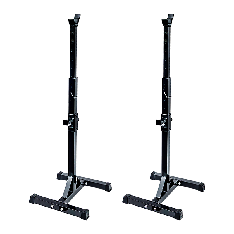 Pair of Adjustable Squat Rack Sturdy Steel Barbell Bench Press Stands GYM/HOME