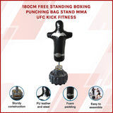 180cm Free Standing Boxing Punching Bag Stand MMA UFC Kick Fitness