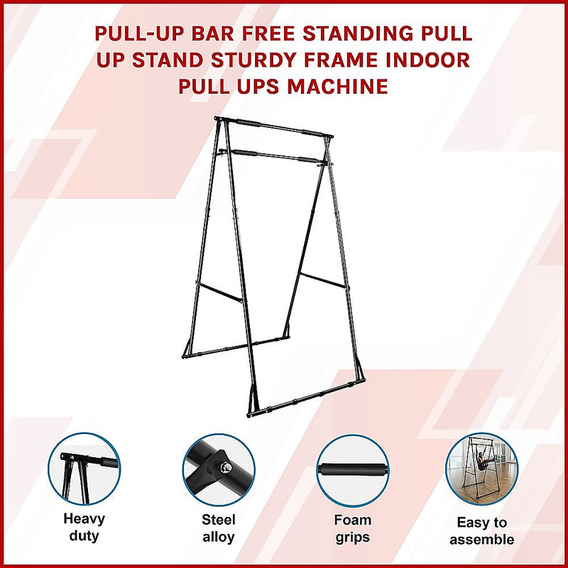 Pull-up Bar Free Standing Pull up Stand Sturdy Frame Indoor Pull Ups Machine