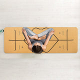 Natural Cork TPE Yoga Mat Sports Eco Friendly Exercise Fitness Gym Pilates