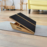 Wooden Slant Exercise Board With Adjustable Incline And Non-Slip Surface