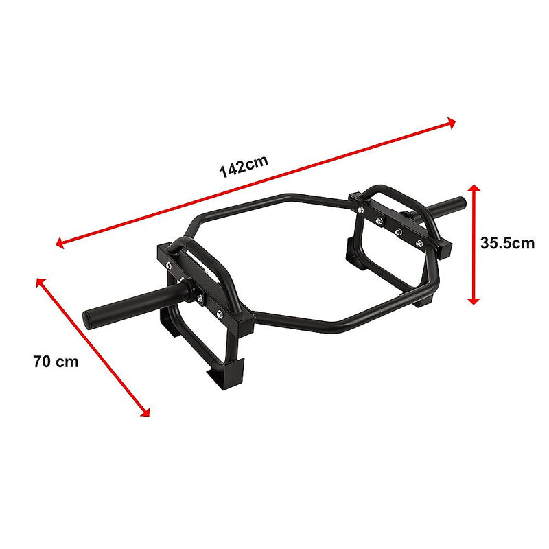 Barbell Olympic Trap Bar Hex Shrug Deadlift