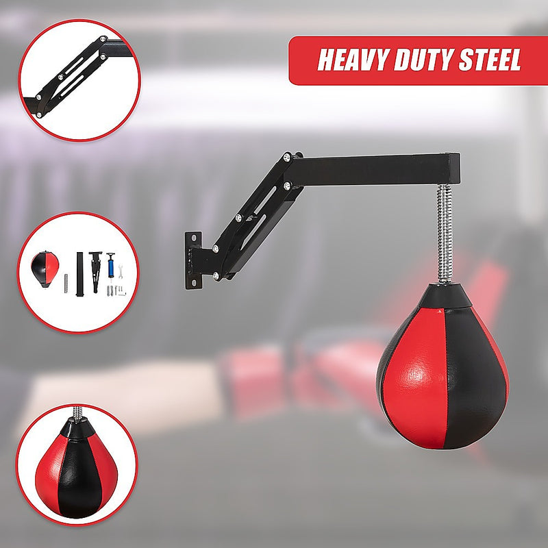 Speed Bag Punching Boxing Bag Wall Mount Reflex Training