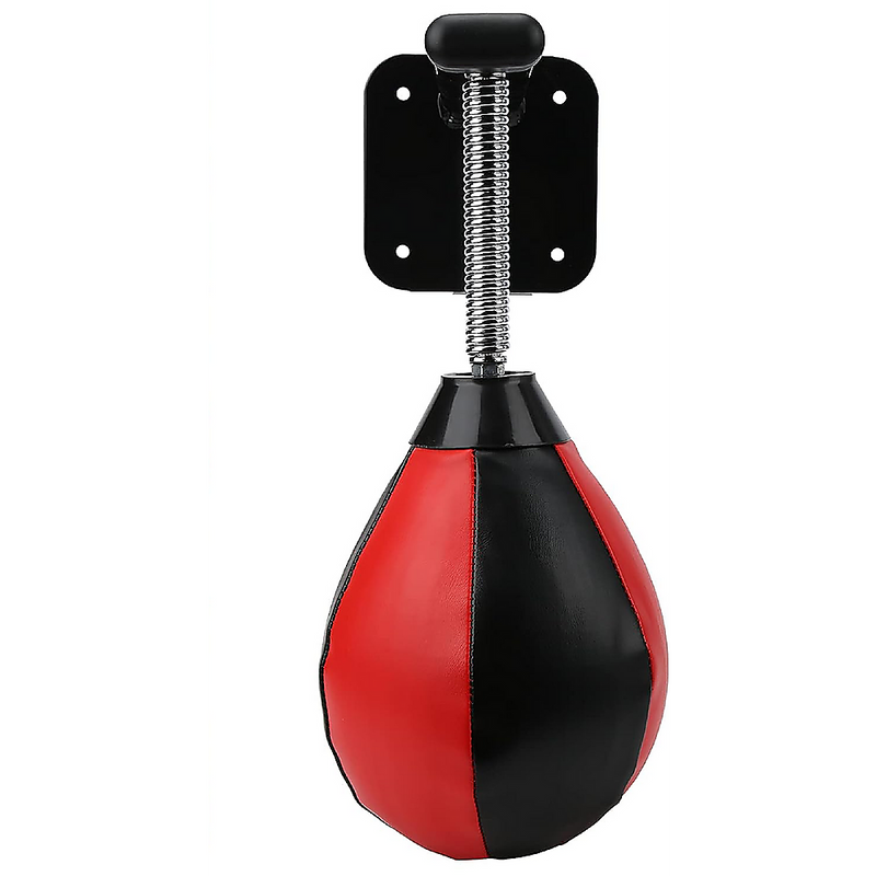 Wall Hanging Boxing Punching Bag Speed Training Stress Relief Kit with Wall Mount Bracket